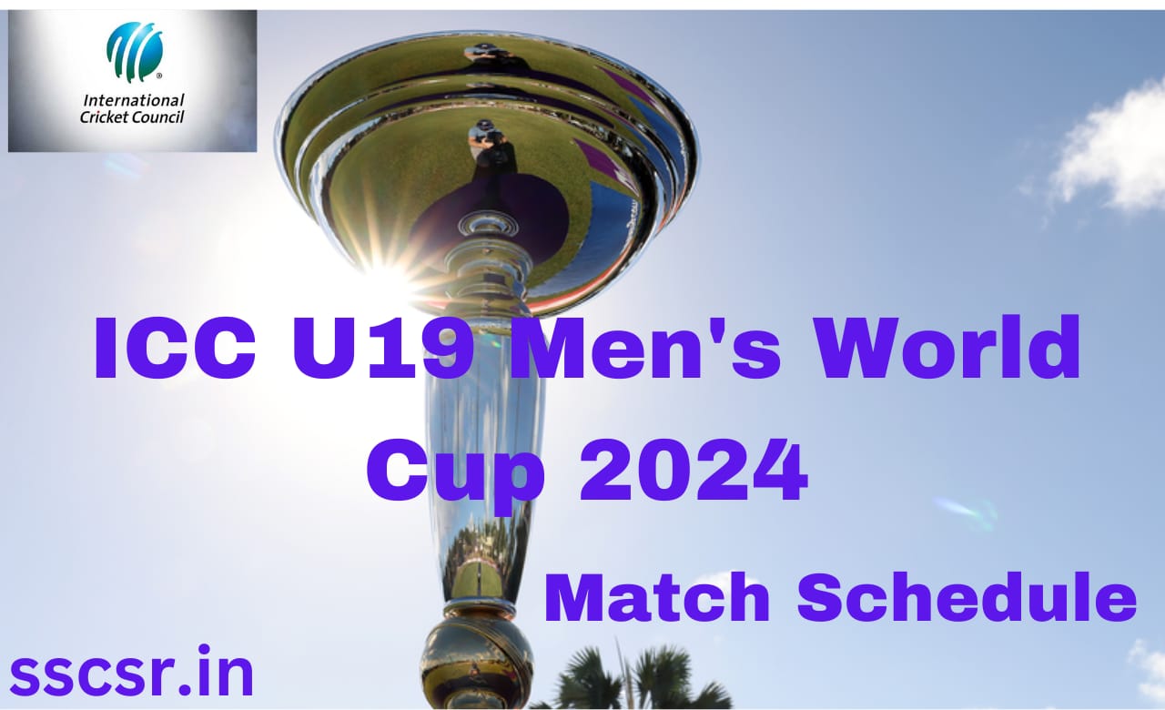ICC U19 Men's Cricket World Cup 2024, Schedule Announced And