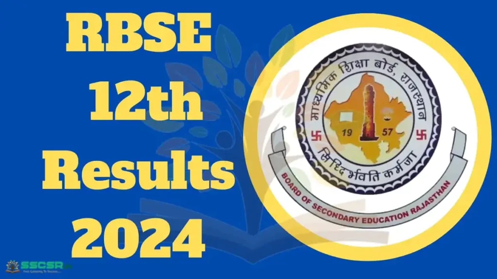 RBSE 12th Result 2024, Check Class 12th Arts, Science and Commerce